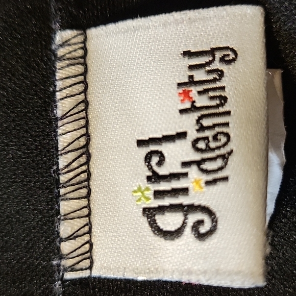 Girl's Identity Skort/Skirt Black W/Front Flap - Picture 4 of 5